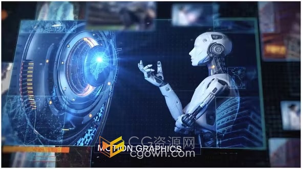 AE模板-AI技术科幻电影人工智能科技宣传片