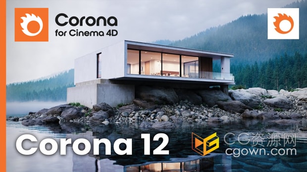 Corona Renderer 12 C4D实时交互渲染器插件Cinema 4D R17-2024