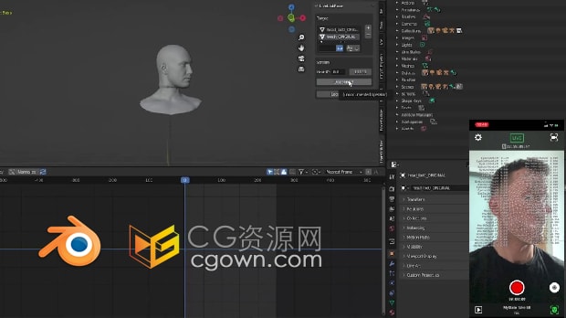 Blender插件LiveLinkFace Addon v0.0.6实时面部捕捉工具