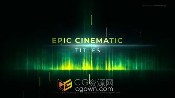 史詩級電影片名宣傳標題-AE模板免費下載