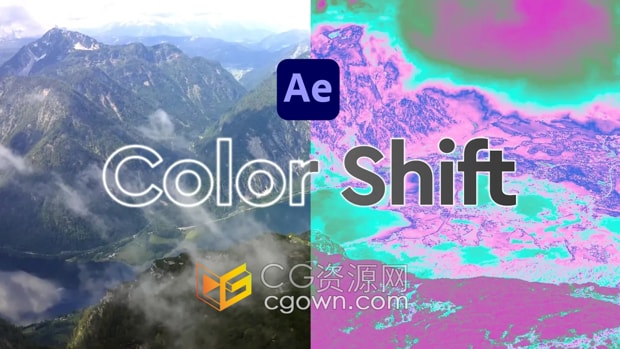 AE插件Color Shift V1.0.3将视频色调映射渐变颜色+视频教程