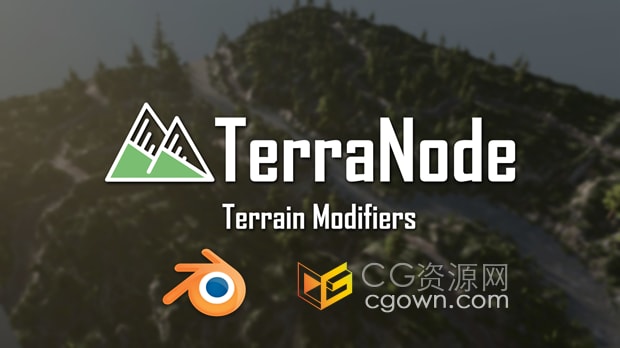 Blender 4.3插件DJH TerraNode v1.4地形修改器