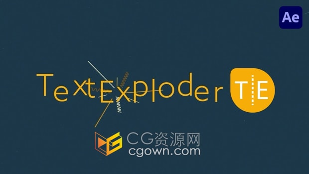 AE脚本TextExploder v3.0.001文字分割分离成单独图层工具