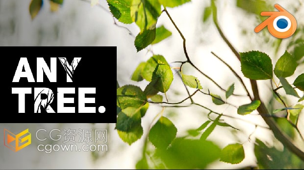 Blender 4.2插件Anytree v2.0.2自定义植物形状建模工具