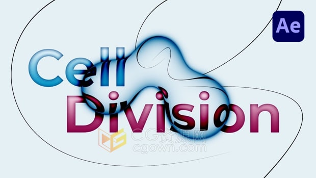 AE脚本Cell Division V1.3制作液体融合与分裂动画效果