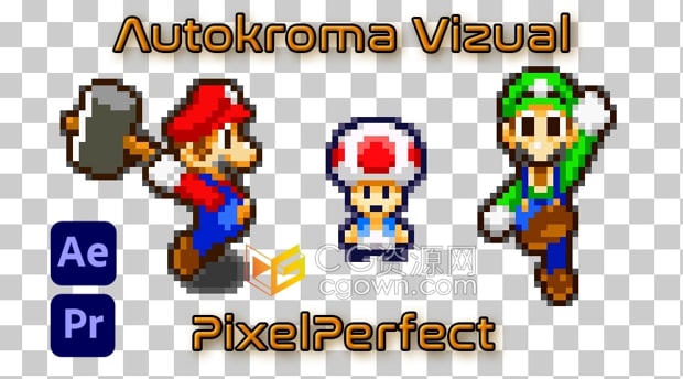 AE/PR插件Vizual PixelPerfect v1.0.5复古8bit像素化视觉特效