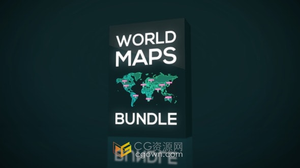 170+多个国家与世界地图展示动画PR模板World Maps Bundle