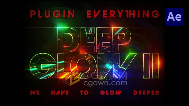 AE插件Deep Glow 2 v1.0.1最受欢迎的辉光发光工具