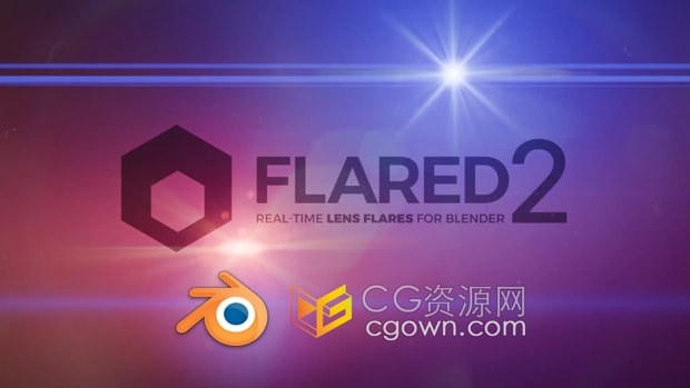 Blender插件Flared V1.9.54实时镜头光晕光斑光效生成