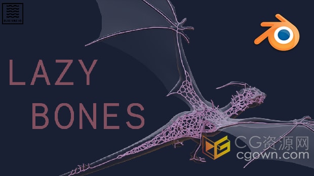 Blender插件Lazy Bones V1.0.0骨骼索具绑定生成器+视频教程