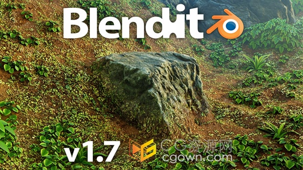 Blender插件Blendit v1.7.1模型对象材质混合与环境融合