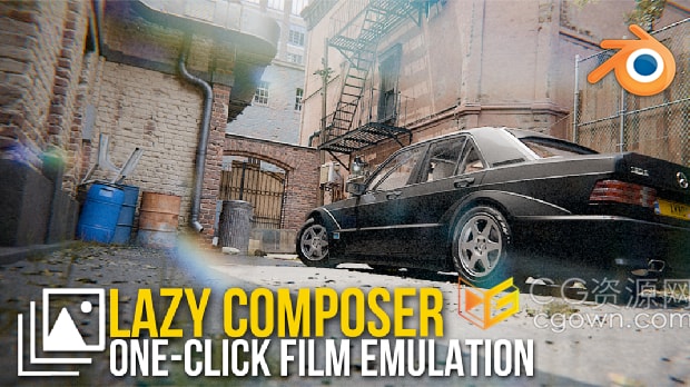 Blender插件Lazy Composer V1.0渲染后期合成工具