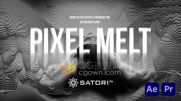 AE/PR插件Pixel Melt V1.0.0 Win/Mac版像素融化位移拉伸视觉特效