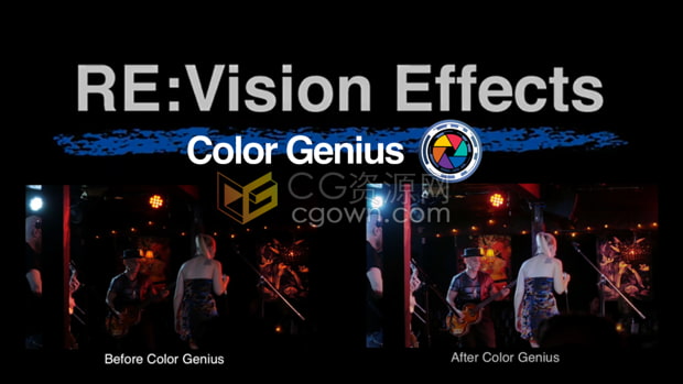 AE/PR插件Color Genius V1.0.6 AI智能色彩校正調(diào)色工具