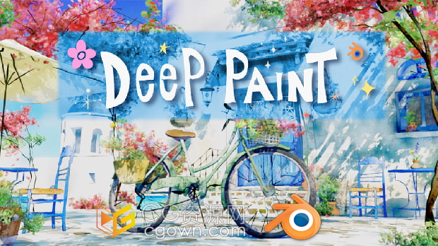 Blender插件Deep Paint Pro v2.0.1蜡笔三维场景空间立体绘画工具+教程
