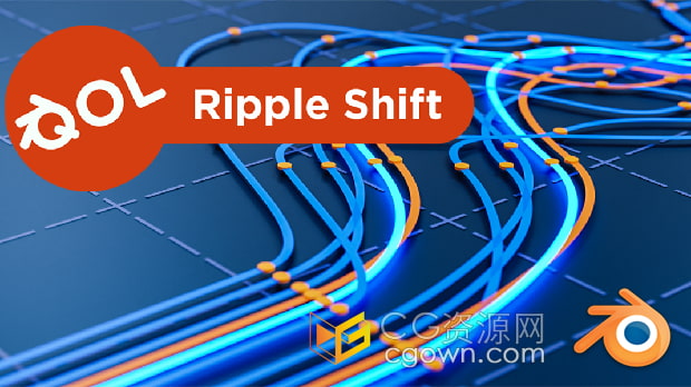 Blender插件Qol Tools: Ripple Shift v1.0.1編輯動(dòng)畫關(guān)鍵幀曲線神器