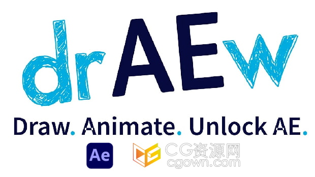 AE腳本drAEw v1.0.007手繪制作形狀圖層MG動畫+視頻教程