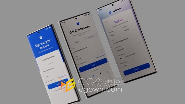 智能手机模型演示应用程序APP介绍业务促销视频广告-AE模板