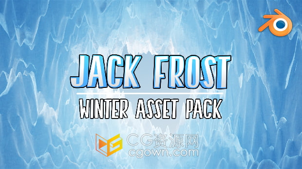 Blender插件Jack Frost – Winter Asset Pack 1.43冬天冰雪场景着色器