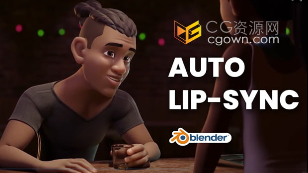 Blender插件Lip Sync V2.1.0根据音频自动唇形同步口型动画