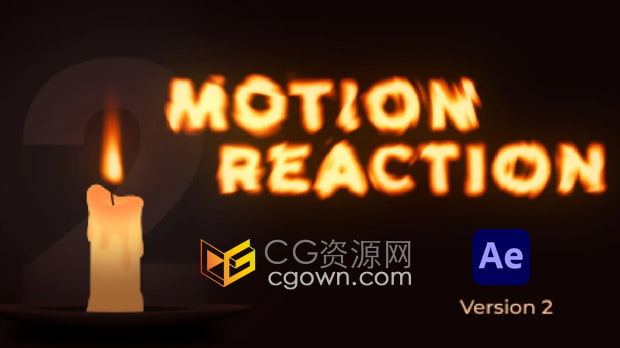 AE腳本Motion Reaction 2 V1.0圖層運動拖尾變形MG動畫+視頻教程