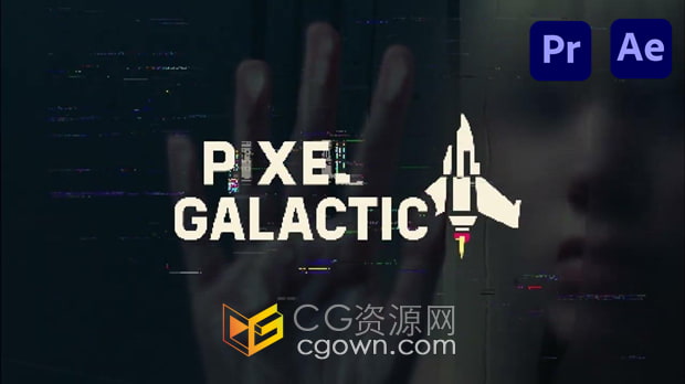 AE/PR插件Pixel Galactic v1.0.1 Win/Mac像素爆破撕裂故障扭曲视觉特效
