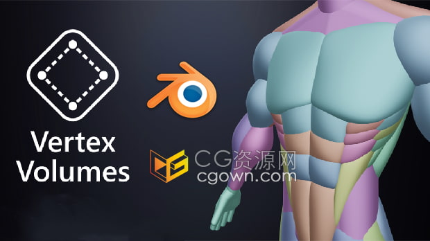 Blender插件Vertex Volumes v1.1.2顶点组控制体积形态建模工具