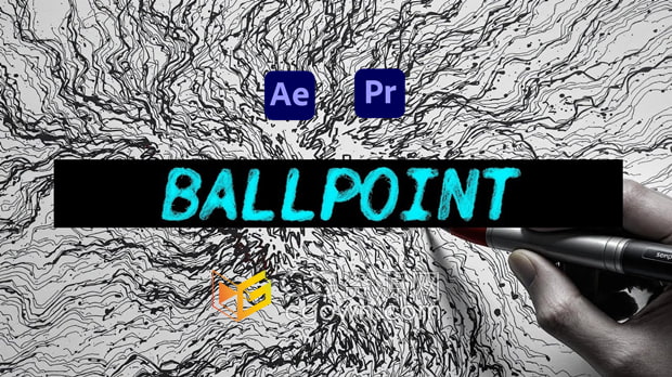 AE/PR插件Ballpoint V1.0.0生成圓珠筆線條繪制草圖視覺特效