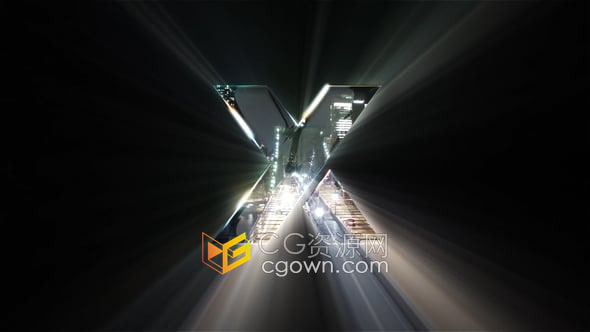 4K分辨率视频片头遮罩光发LOGO演绎动画-AE模板