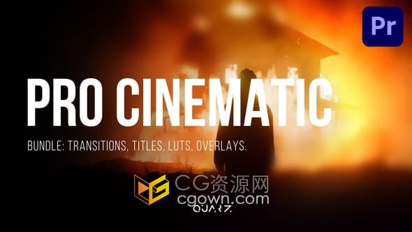 Premiere Pro 影片编辑资源转场标题调色效果叠加-PR模板