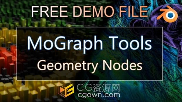 Blender插件Mograph Tools Geometry Nodes For Motion Graphics v1.10.0运动图形动画节点预设