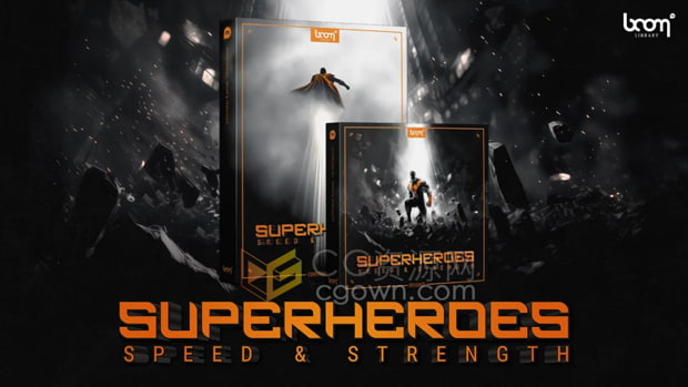 音效素材-649个超级英雄高速飞行冲击能量碰撞无损音效Superheros Speed & Strength