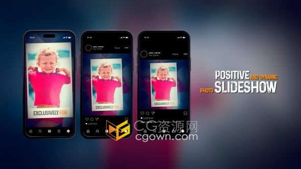 手机竖屏照片幻灯片动画相册短视频-AE模板-CG资源网 手机竖屏照片幻灯片动画相册短视频-AE模板