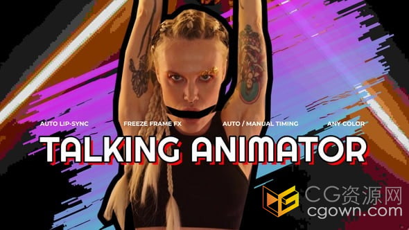 达芬奇插件-视频人物定格动画说话效果Talking Animation Kit