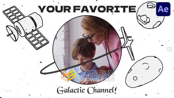 3D卡通趣味儿童太空主题宇宙开场宣传视频片头-AE模板-CG资源网 3D卡通趣味儿童太空主题宇宙开场宣传视频片头-AE模板