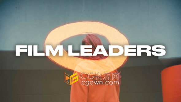 12种4K电影胶片纹理转场特效视频素材AE模板Film Leaders Transitions