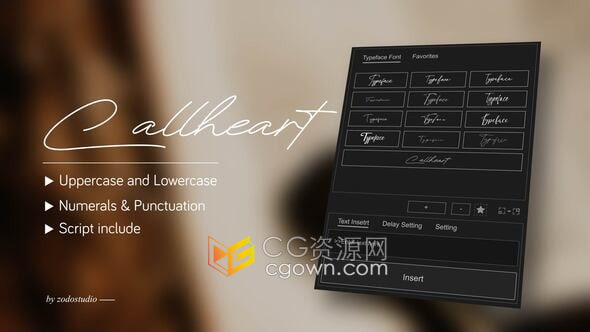 手写英文字体字母动画效果-AE模板下载-CG资源网 手写英文字体字母动画效果-AE模板下载