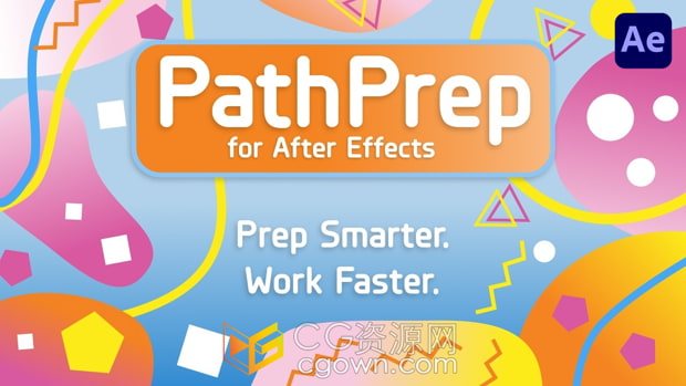 AE脚本PathPrep V1.0.0将图形转换为路径矢量+视频教程