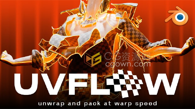 Blender插件UV Flow v1.0.2贴图UV展开工具