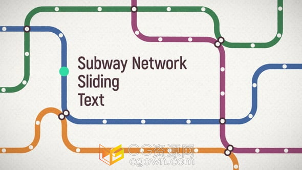 地鐵線路圖規(guī)劃圖正式公布展示視頻動畫-AE模板