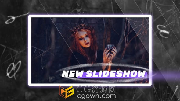 現(xiàn)代幻燈片動畫介紹視頻相冊效果-AE模板