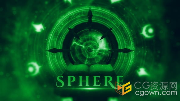 魔法球电影预告片充满神秘魔法力量世界介绍视频-AE模板