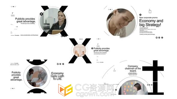 工作室机构宣传介绍社交媒体营销标题场景-AE模板-CG资源网 工作室机构宣传介绍社交媒体营销标题场景-AE模板