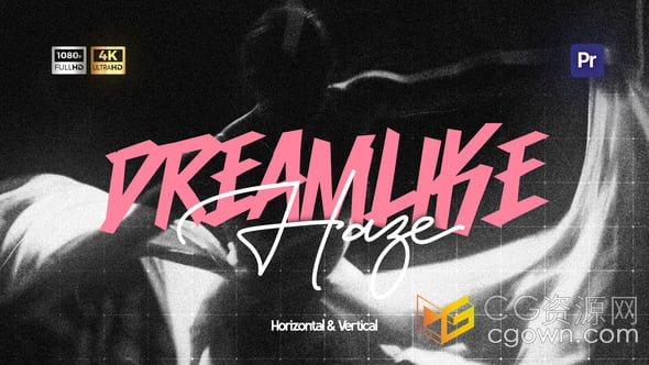 碎片化夢幻般視覺效果朦朧夢幻效果疊加層-PR模板