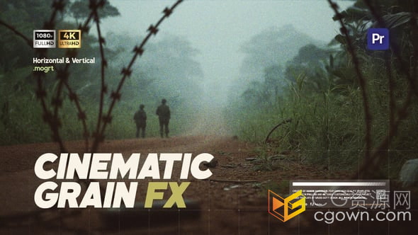 Premiere制作电影胶片颗粒效果叠加层-PR模板-CG资源网 Premiere制作电影胶片颗粒效果叠加层-PR模板