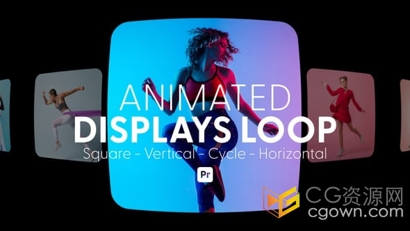 循环动画展示照片轮播效果品牌介绍视频-AE模板-CG资源网 循环动画展示照片轮播效果品牌介绍视频-AE模板