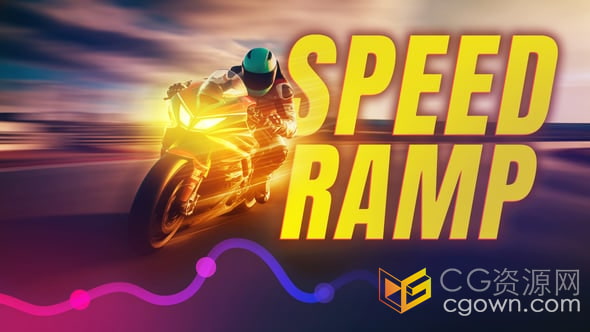 视频变速特效剪辑加速减速动态模糊效果-AE模板