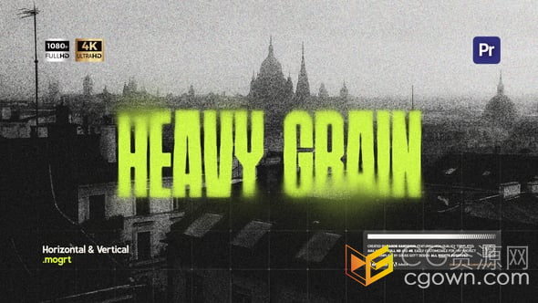 电影级重颗粒效果叠加动画-PR模板下载-CG资源网 电影级重颗粒效果叠加动画-PR模板下载