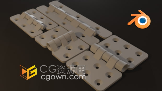 Blender插件Hingegenious鉸鏈配件模型生成器