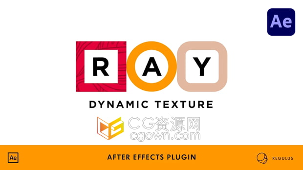 AE脚本Ray Dynamic Texture v1.5.8动态贴图快速制作工具+视频教程